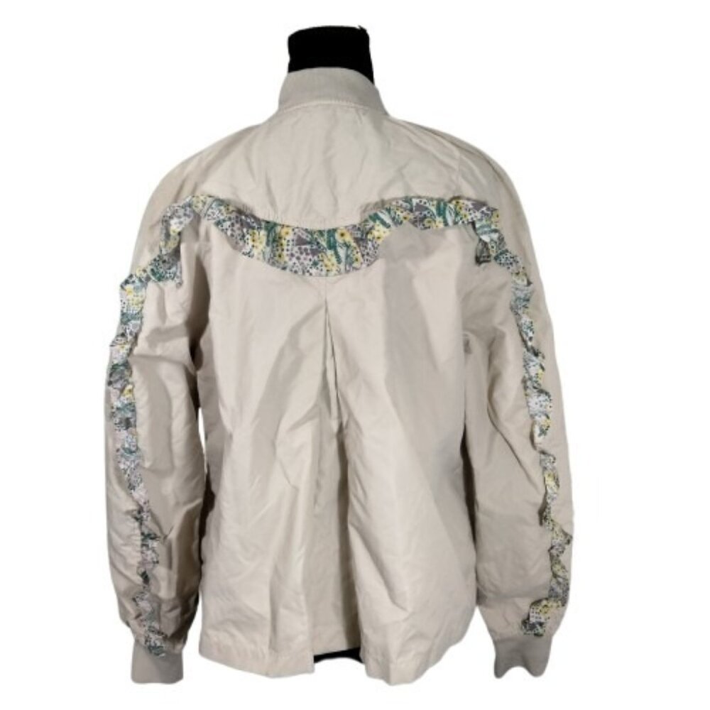 Alpha Industries x Liberty London Ruffle Utility Jacket M Floral Boho Military